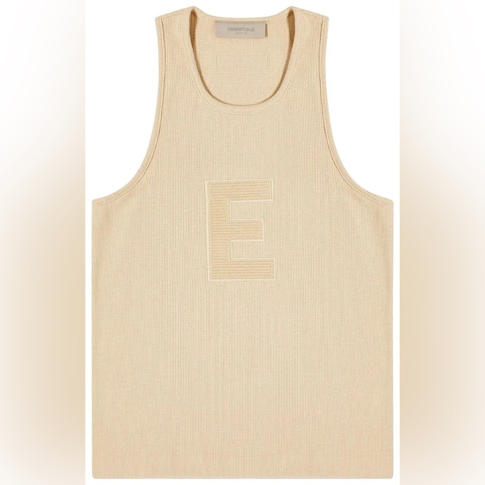 Waffle Essentials Cream Tank Top - Picture 4 of 13